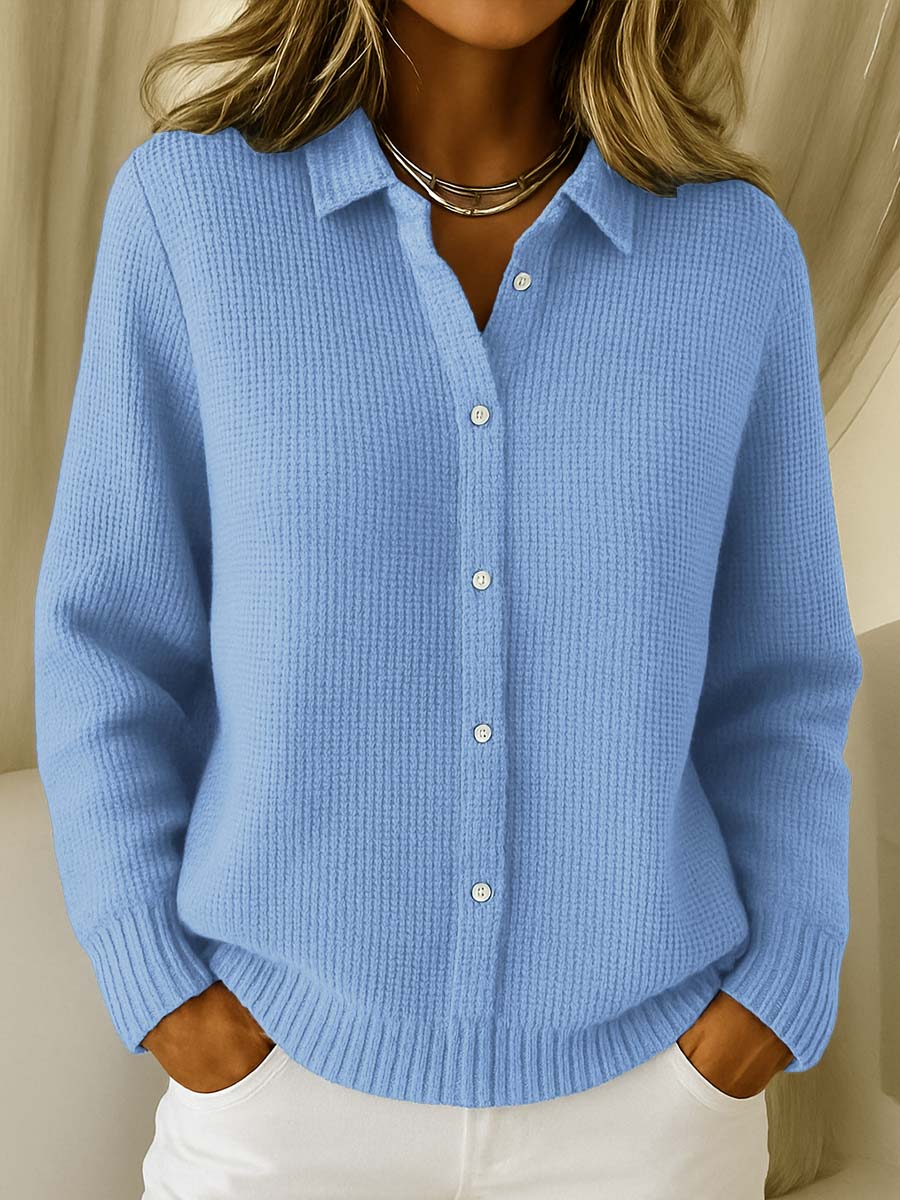 Carmela | Veste en maille texturée à boutons