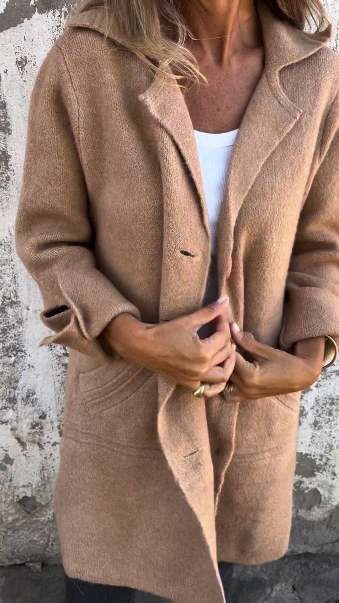 Lucille | Manteau long souple à revers