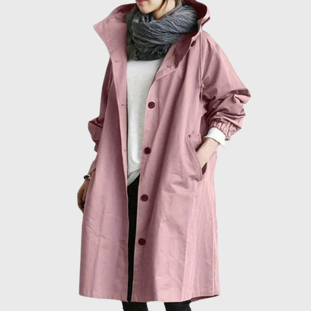 Ruth | Trench long souple à capuche
