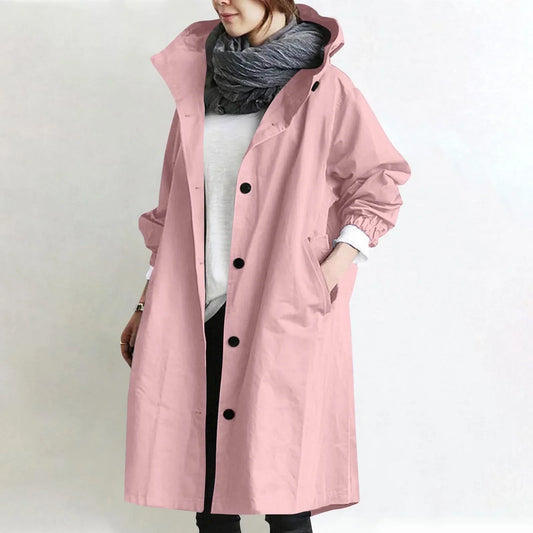 Dorotea | Trench long à capuche doublé polaire