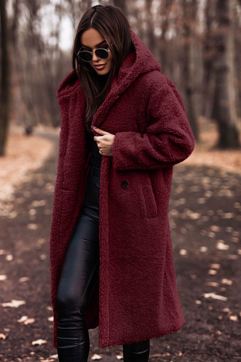 Nadia | Veste d'hiver oversize effet teddy