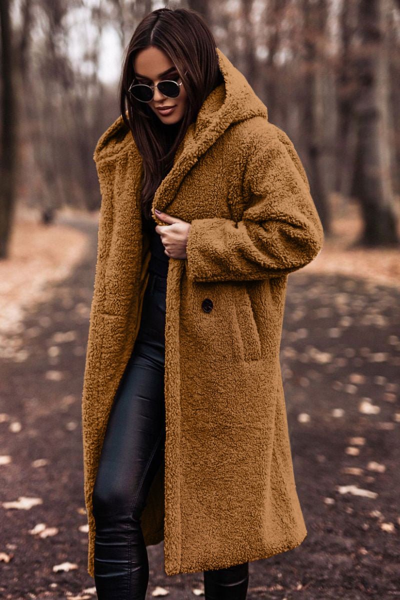 Nadia | Veste d'hiver oversize effet teddy