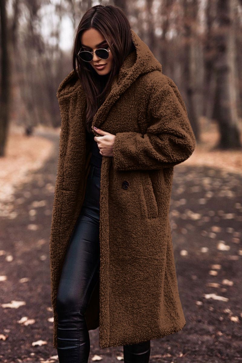 Nadia | Veste d'hiver oversize effet teddy