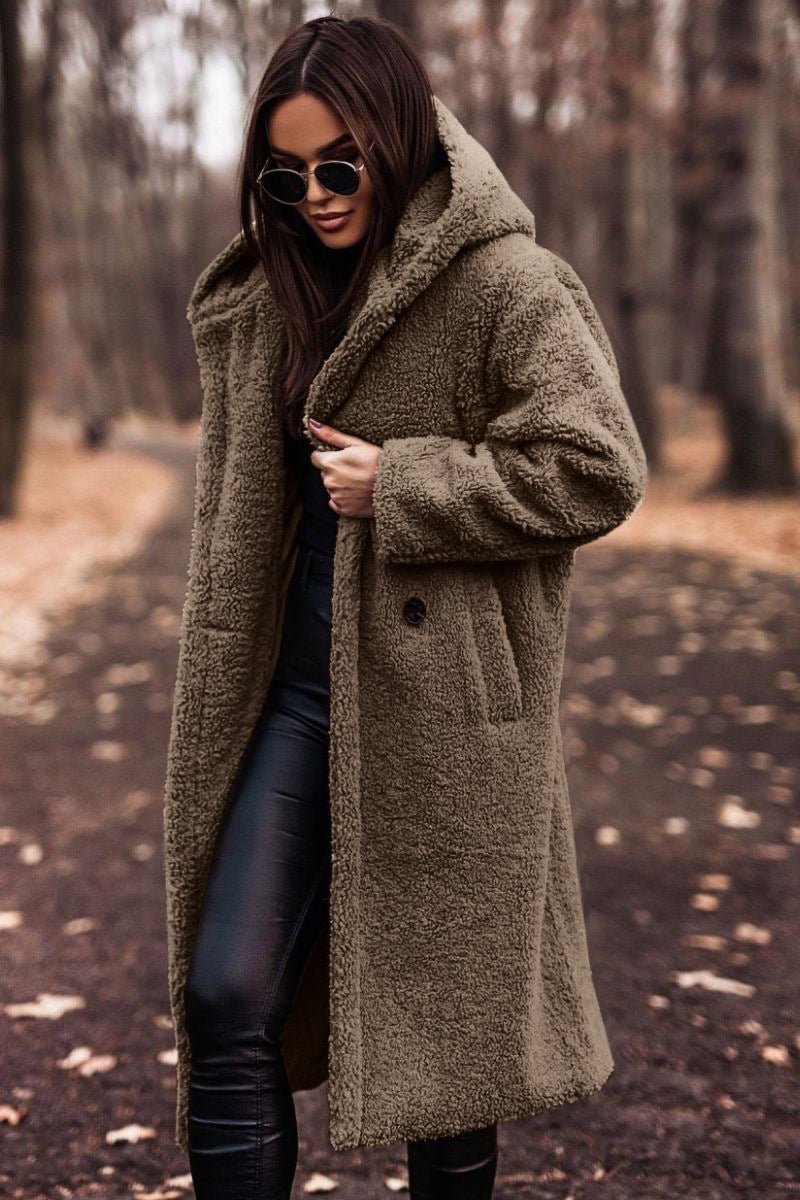 Nadia | Veste d'hiver oversize effet teddy