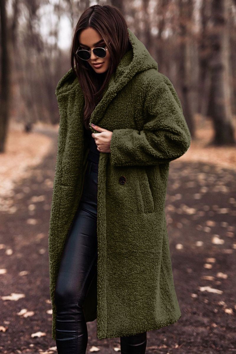 Nadia | Veste d'hiver oversize effet teddy