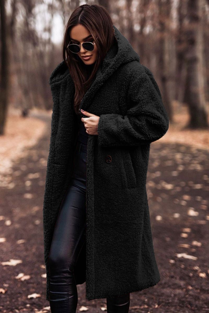 Nadia | Veste d'hiver oversize effet teddy
