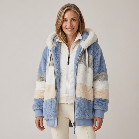 Cristina | Veste d'hiver à capuche et fermeture zippée