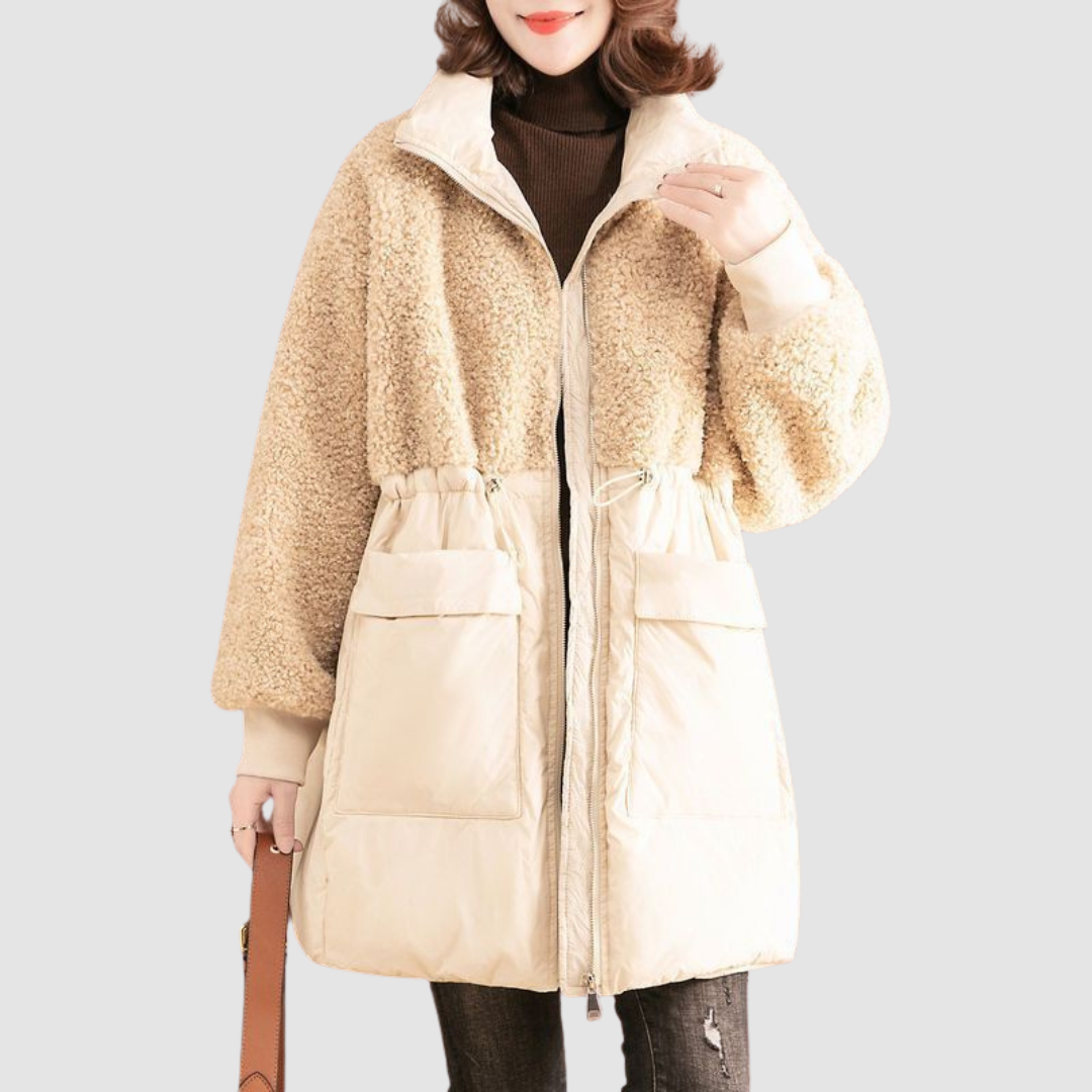 Giorgia | Manteau d’hiver matelassé à taille soulignée
