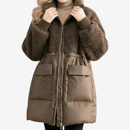 Giorgia | Manteau d’hiver matelassé à taille soulignée