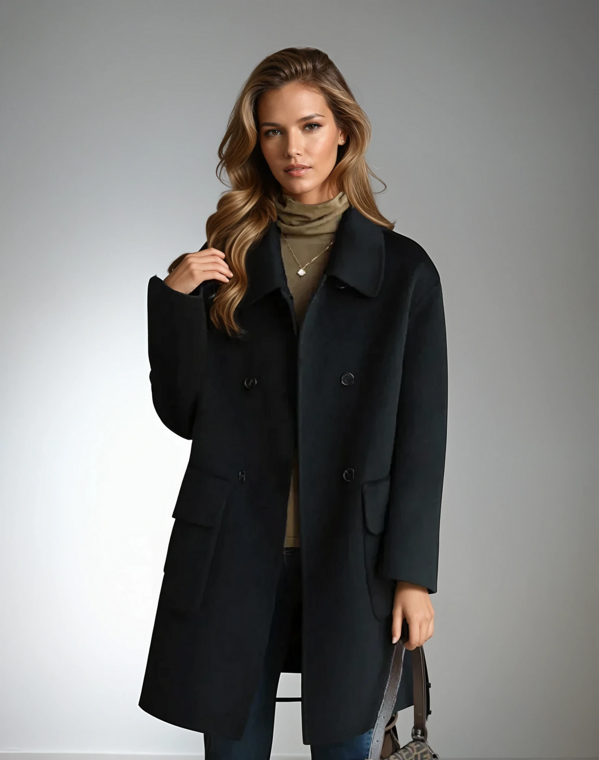 Melania | Manteau oversize croisé à revers