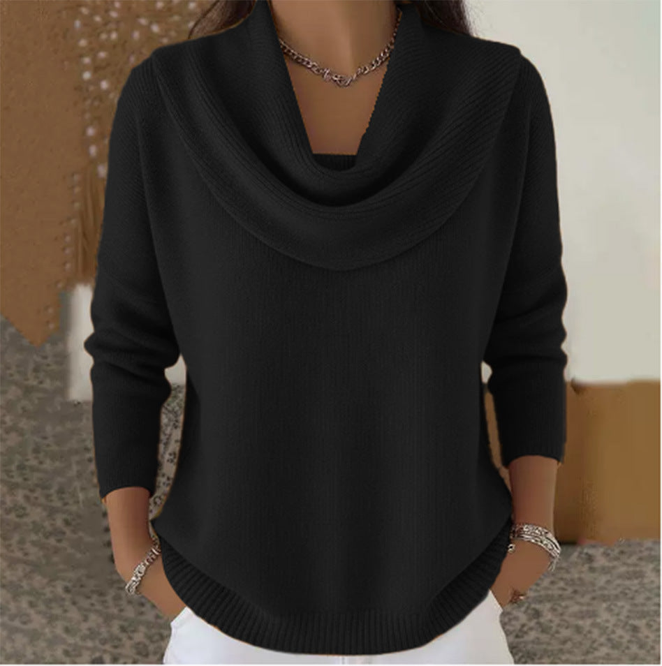Giada | Pull à col drapé