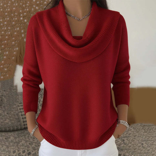 Giada | Pull à col drapé