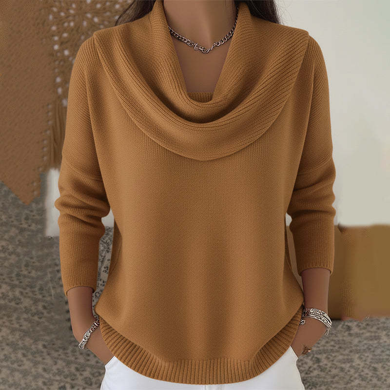 Giada | Pull à col drapé