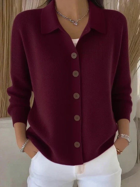 Giuseppina | Veste en maille à col et boutons