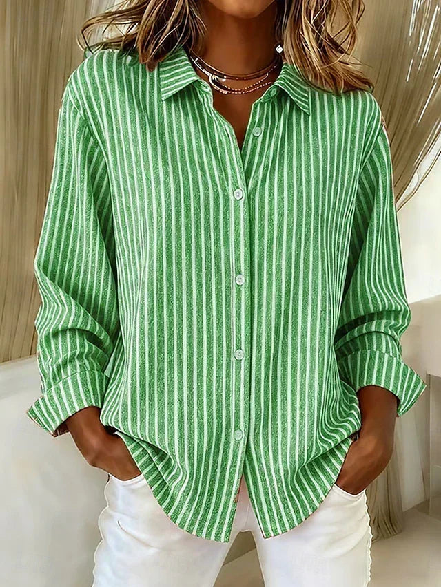 Simona | Chemise rayée à boutons