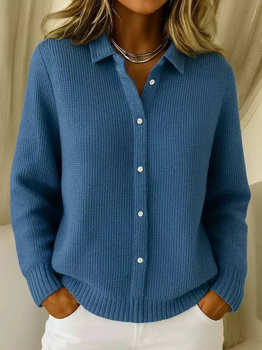 Carmela | Veste en maille texturée à boutons