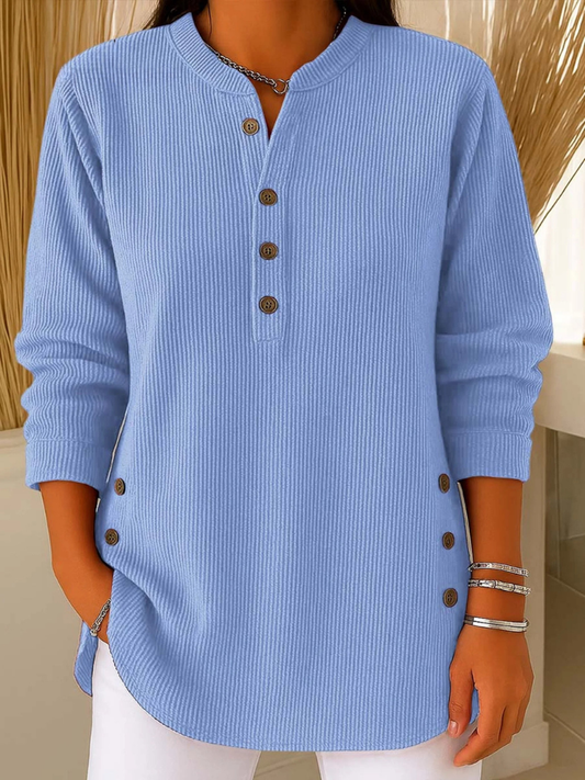 Nives | Tunique Henley boutonnée