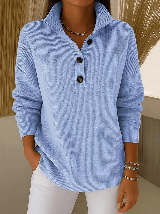 Annalisa | Pull polo à encolure en V
