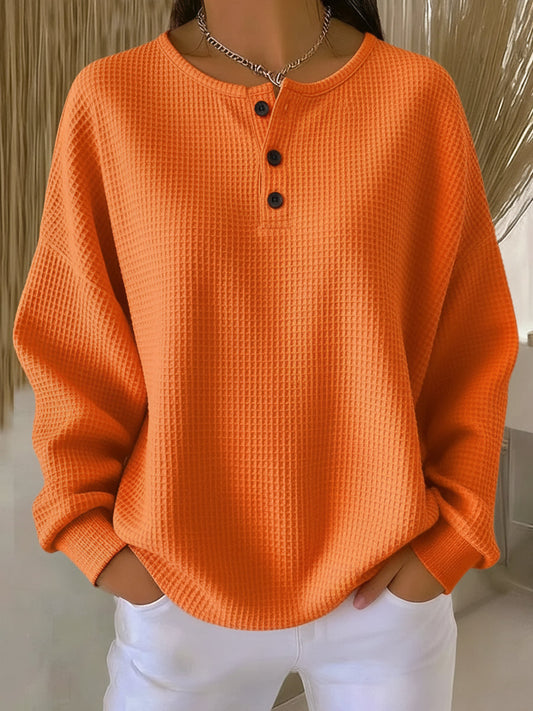 Miriam | Sweat Henley gaufré