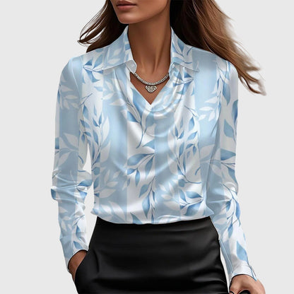Eloisa | Blouse plissée aux reflets satinés