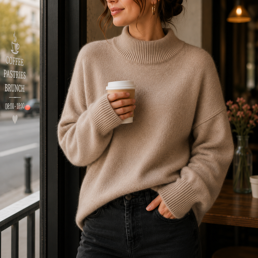 Giuditta | Pull oversize à col montant