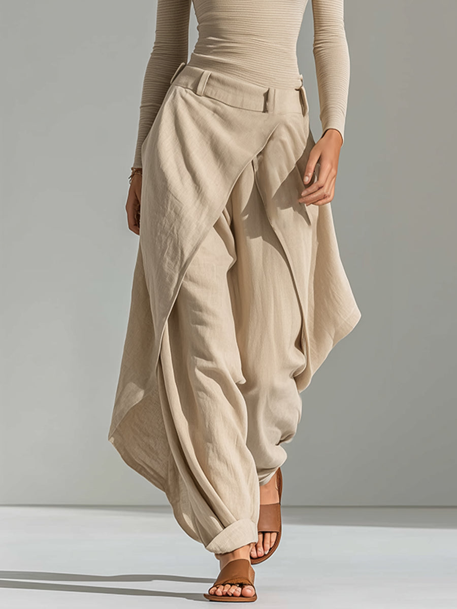 Gemma | Ensemble à col bateau et pantalon ample à superpositions