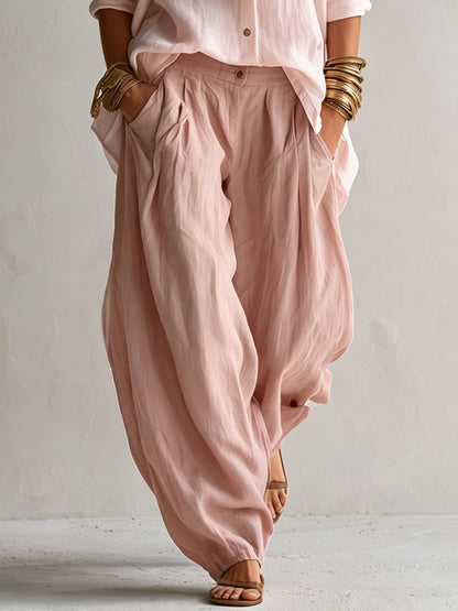 Annalisa | Ensemble chemise souple et pantalon ballon