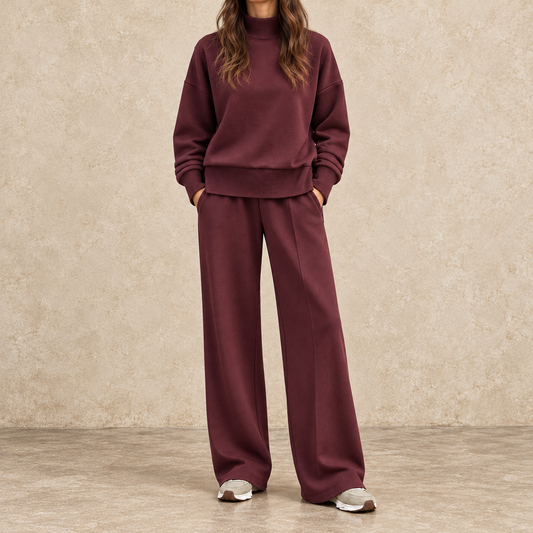 Clizia | Ensemble à col cheminée et pantalon ample