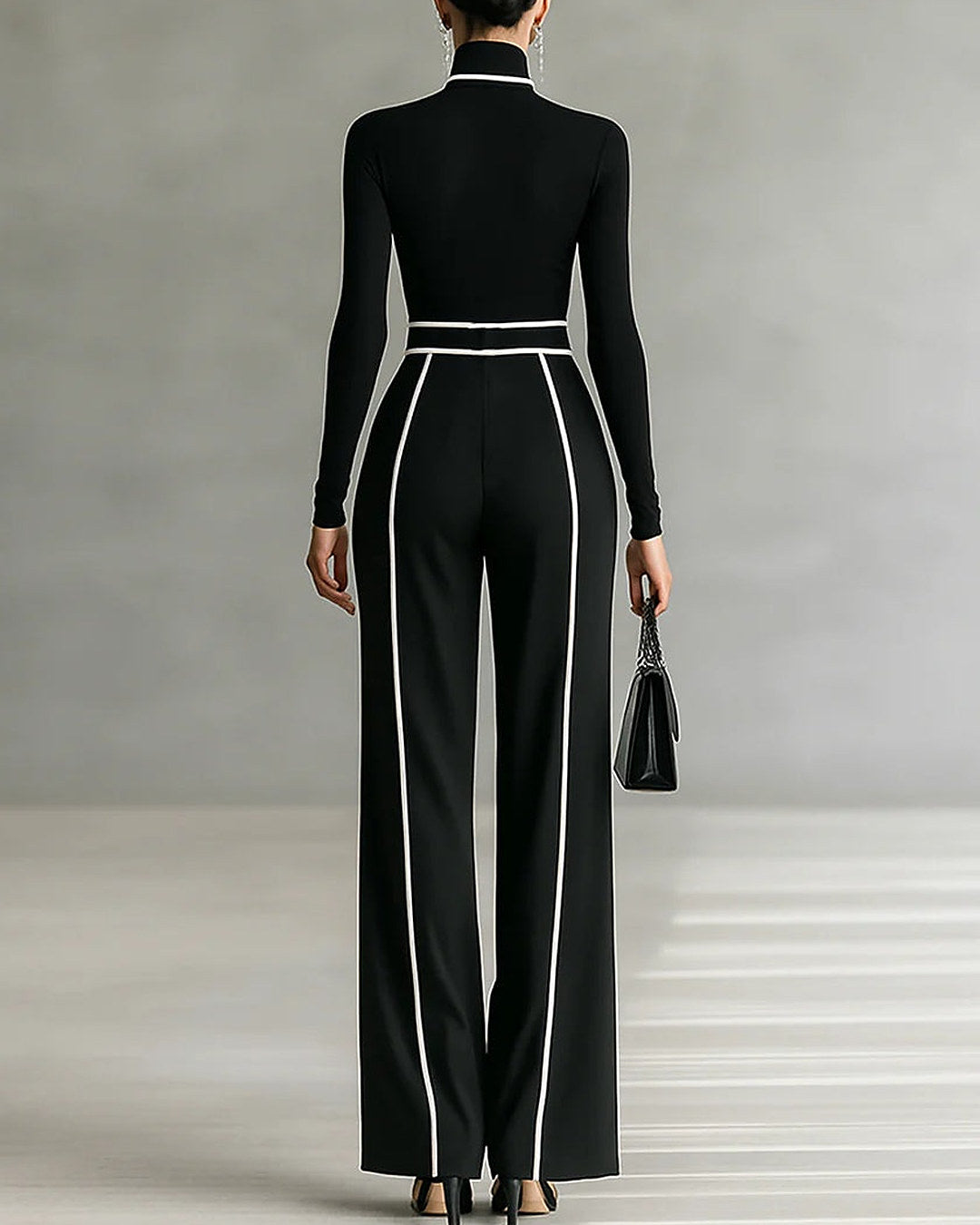Vera | Ensemble élégant à liserés contrastants