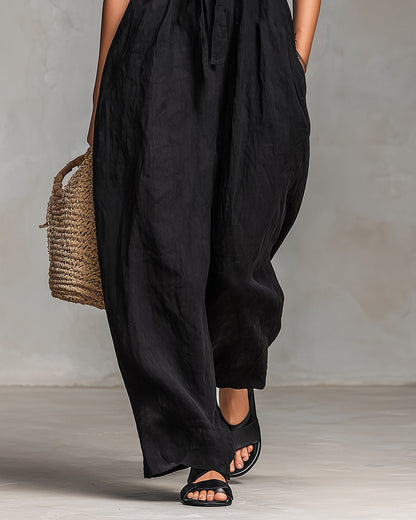 Nina | Combinaison bandeau habillée, noire