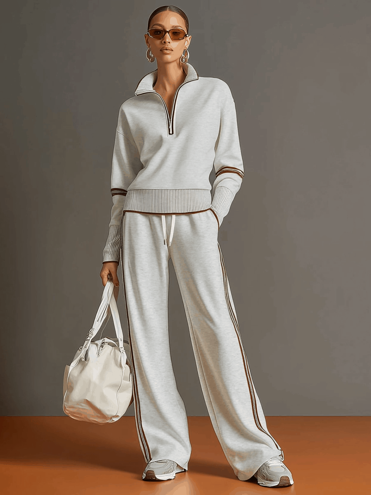 Marietta | Ensemble coordonné haut souple et pantalon large