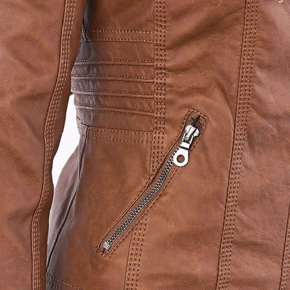 Callista | Veste biker à capuche