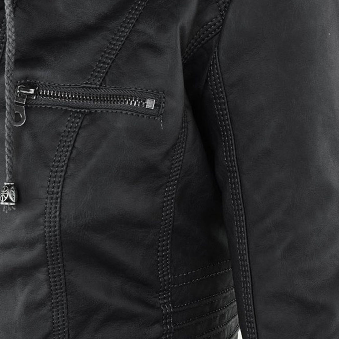 Callista | Veste biker à capuche