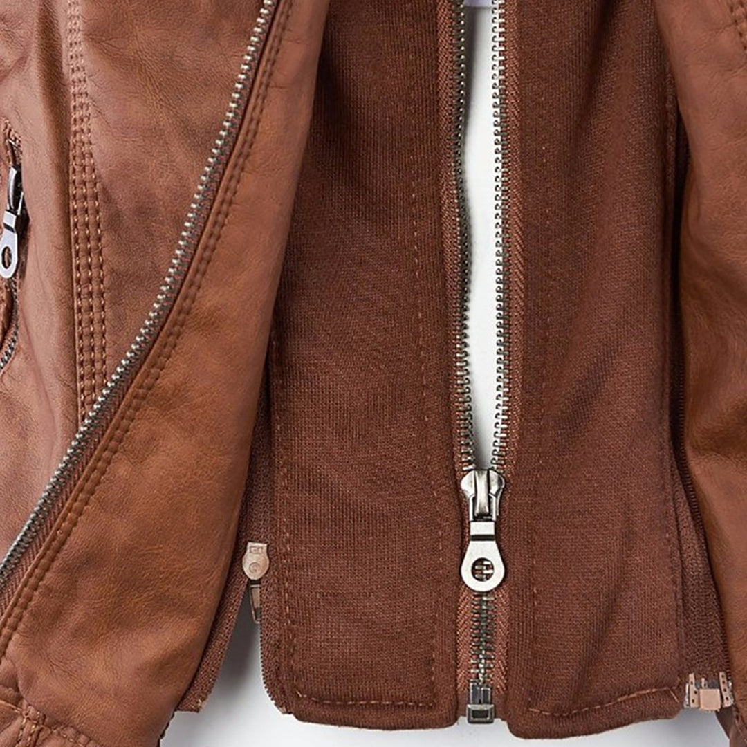Callista | Veste biker à capuche