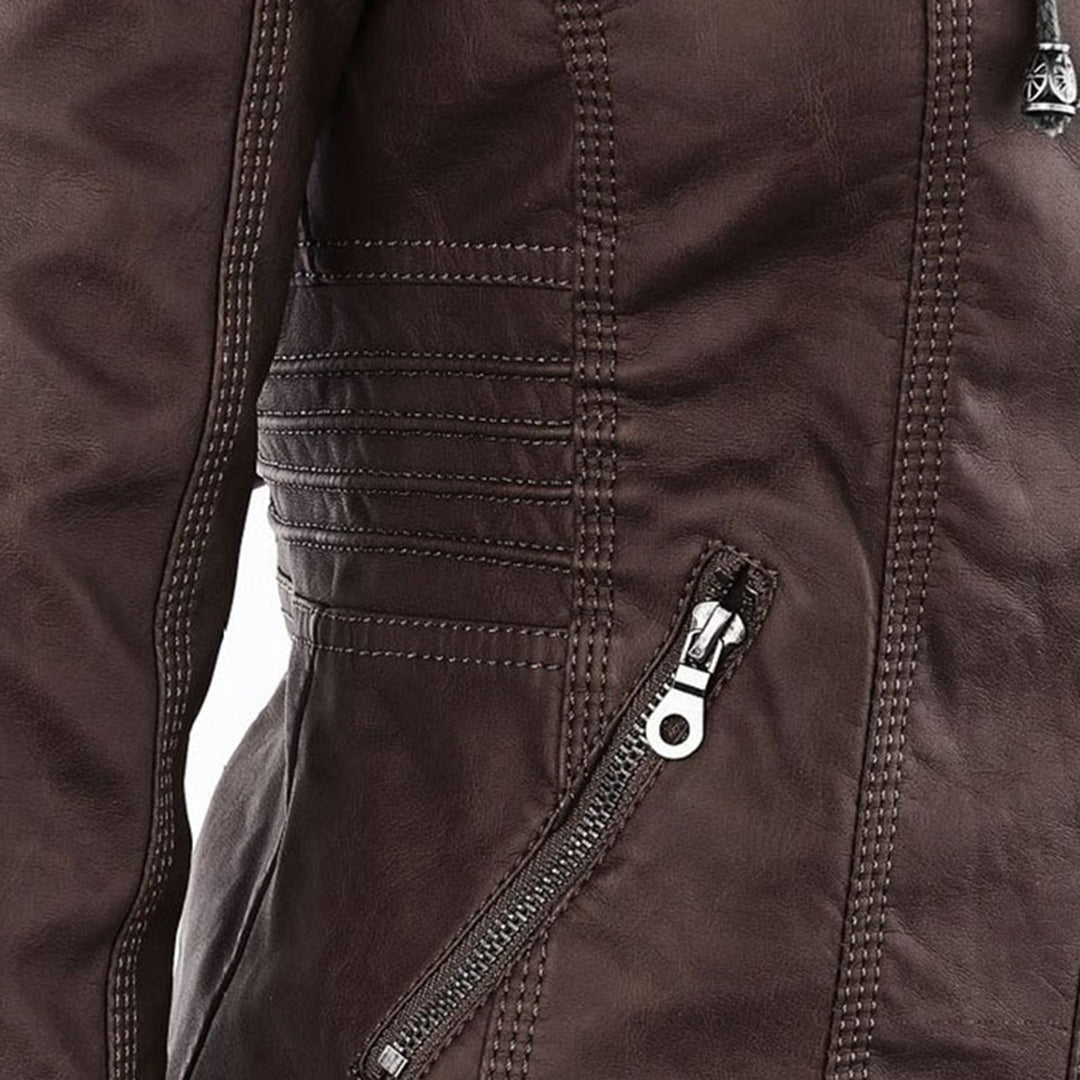 Callista | Veste biker à capuche