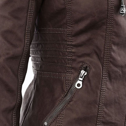 Callista | Veste biker à capuche