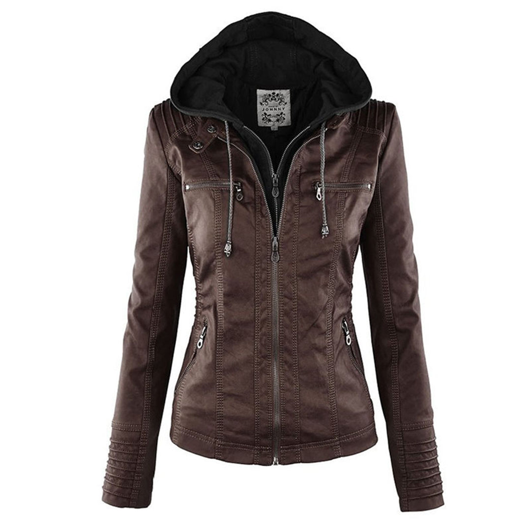 Callista | Veste biker à capuche