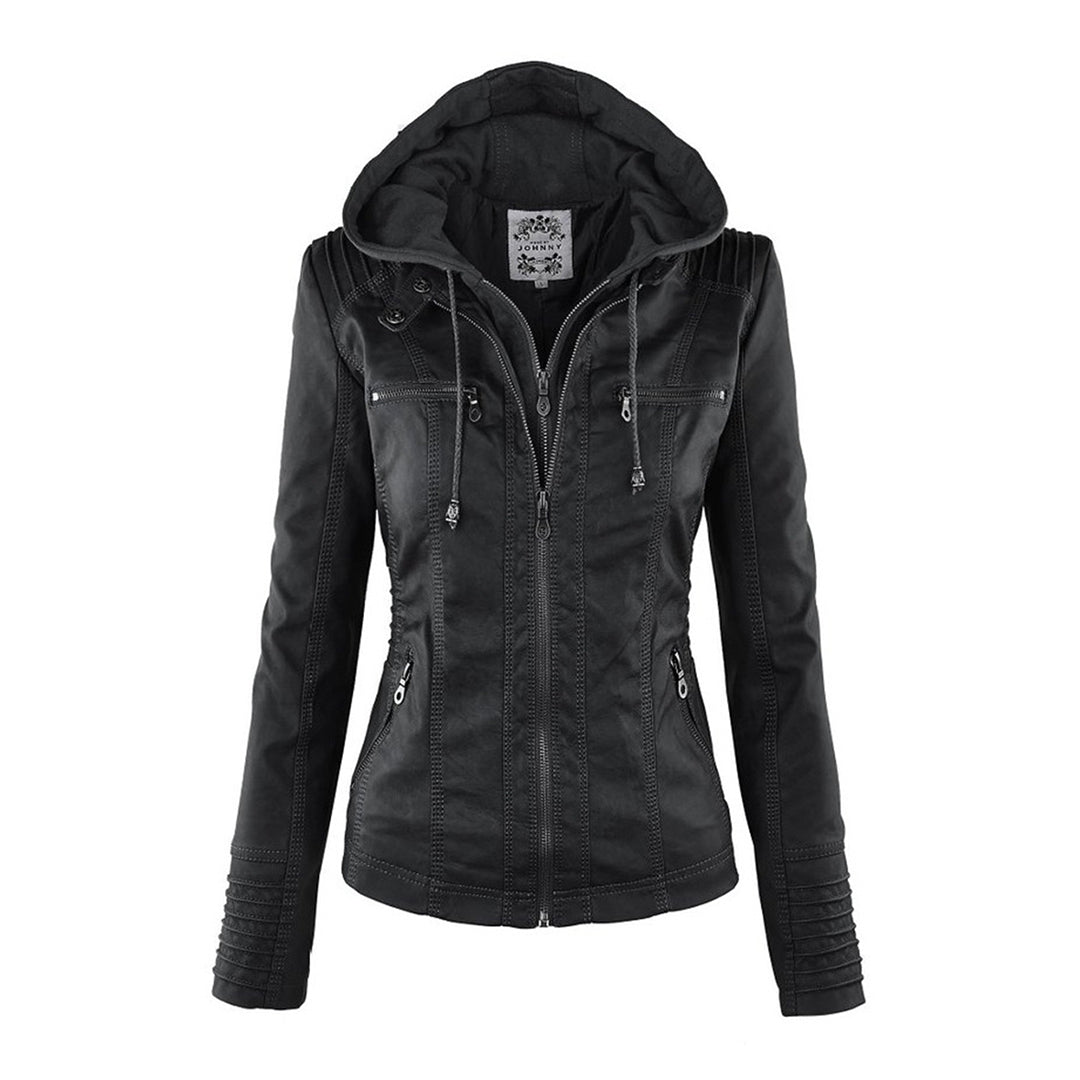 Callista | Veste biker à capuche