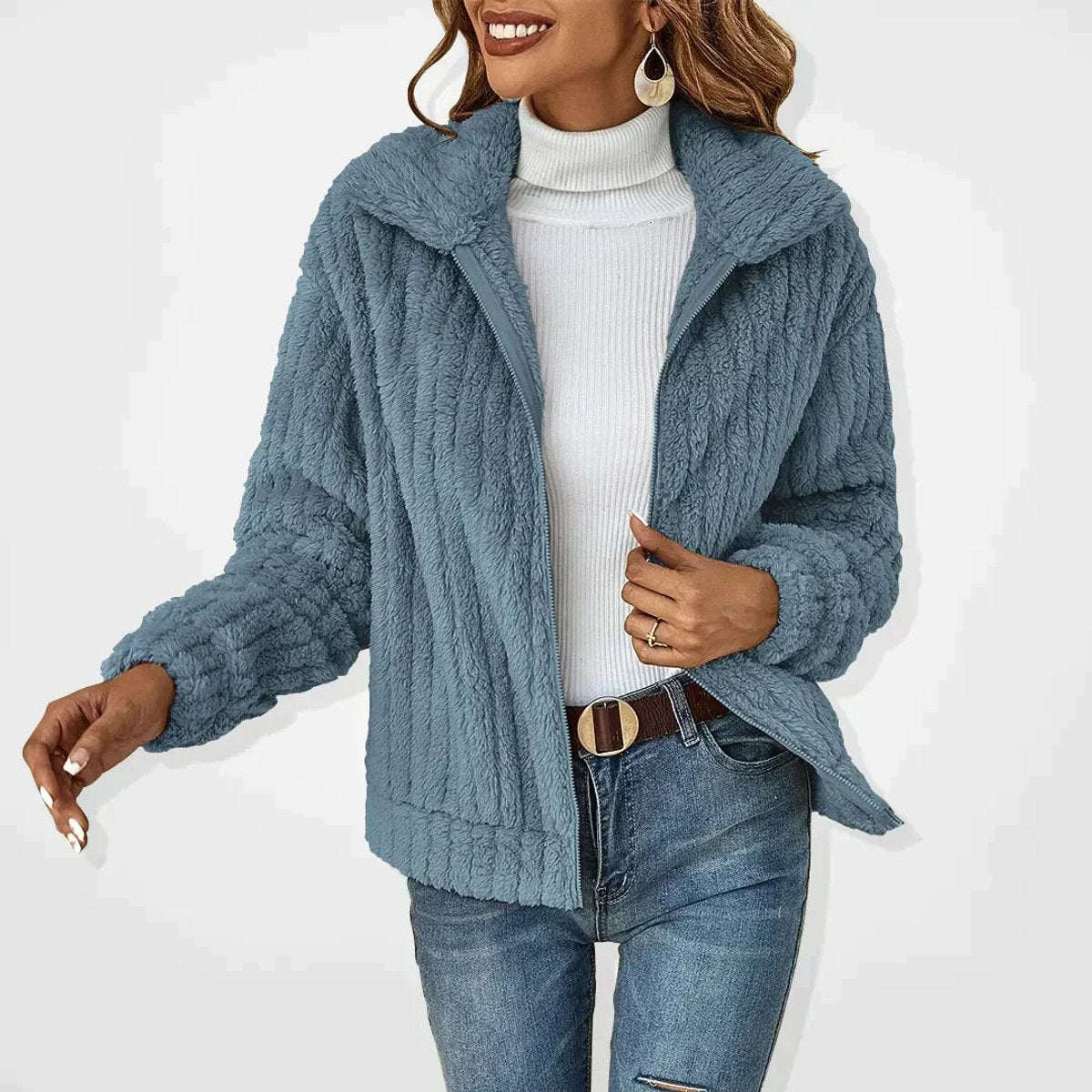 Roberta | Veste douce zippée