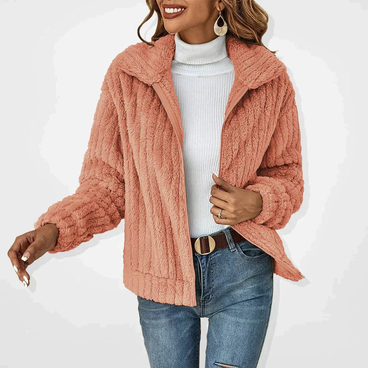 Roberta | Veste douce zippée