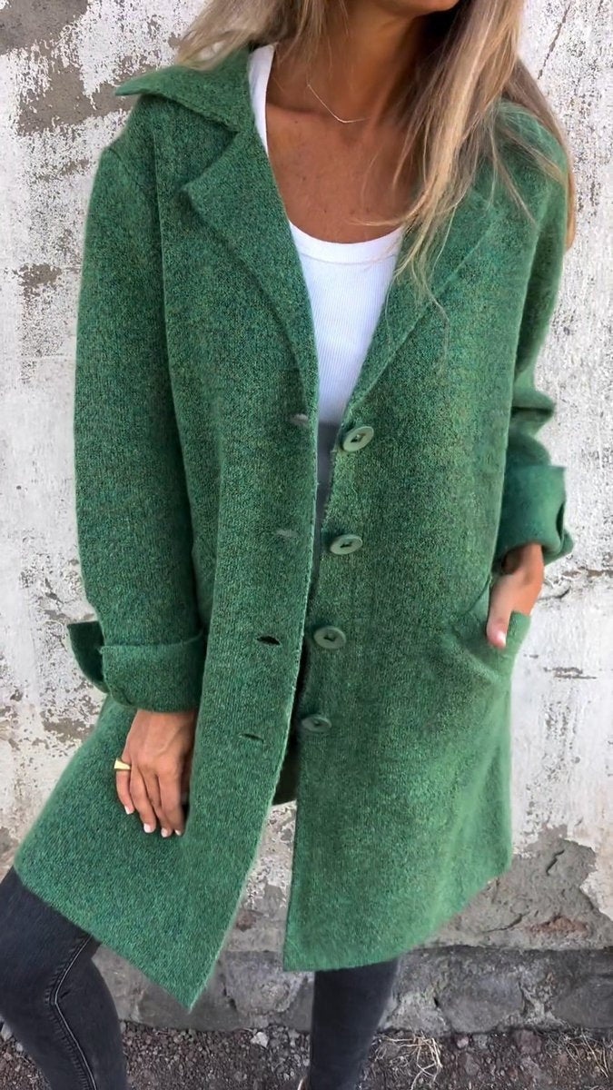 Lucille | Manteau long souple à revers