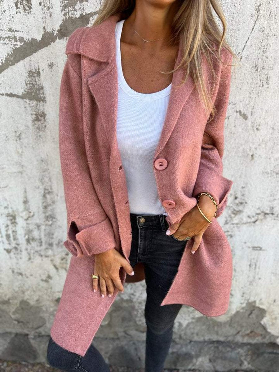 Lucille | Manteau long souple à revers