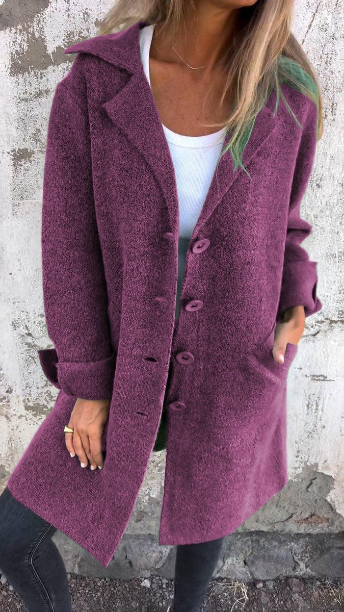 Lucille | Manteau long souple à revers