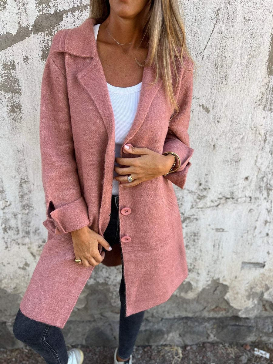 Lucille | Manteau long souple à revers