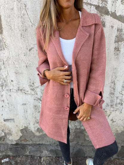 Lucille | Manteau long souple à revers