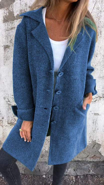 Lucille | Manteau long souple à revers