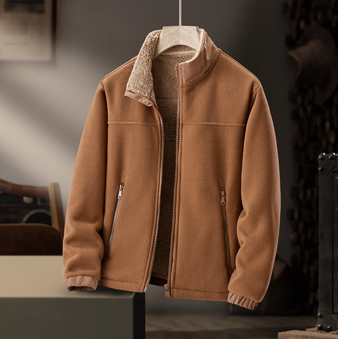 Grayson | Veste zippée à col doux