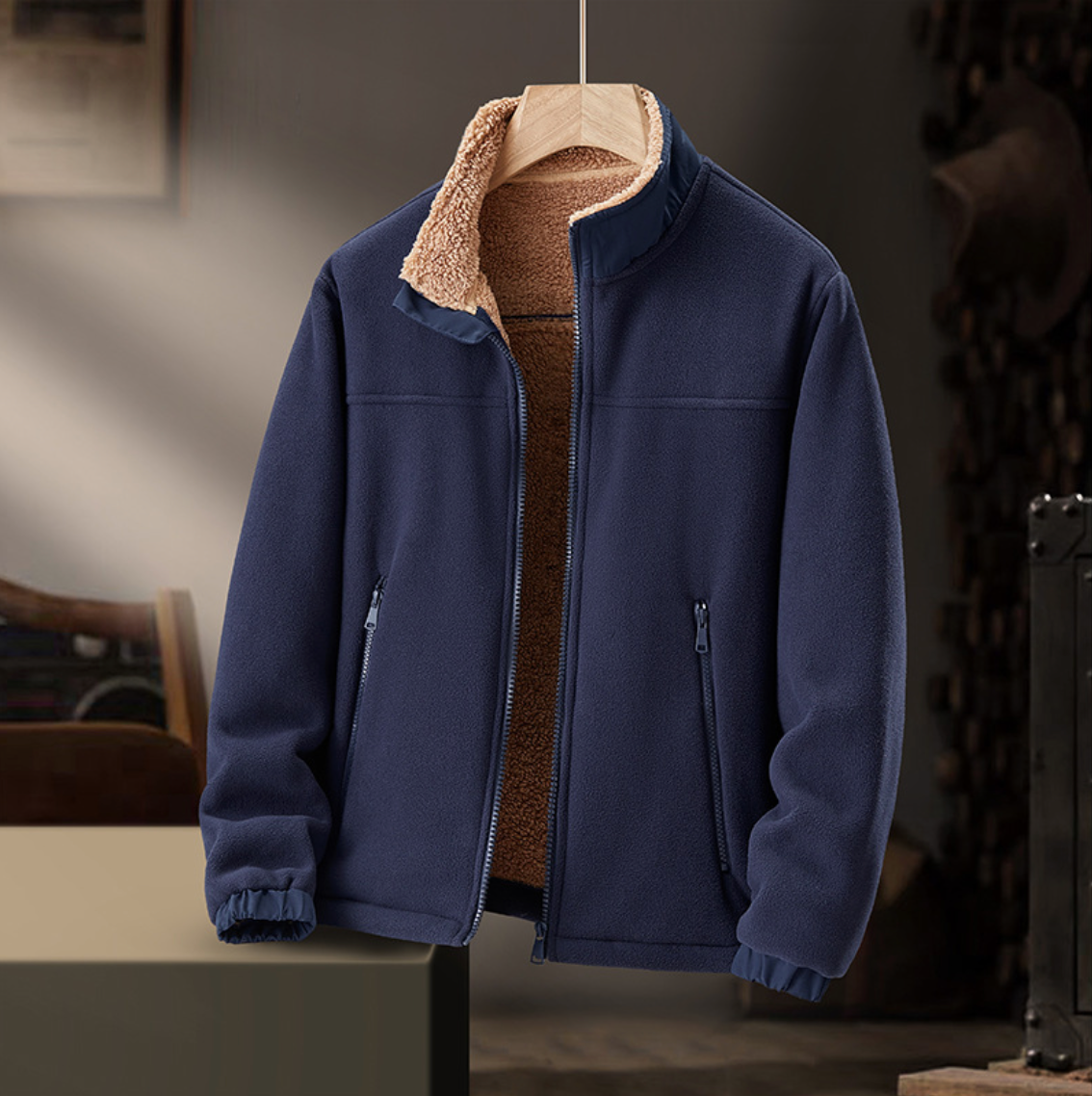 Grayson | Veste zippée à col doux