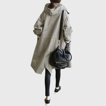 Ruth | Trench long souple à capuche