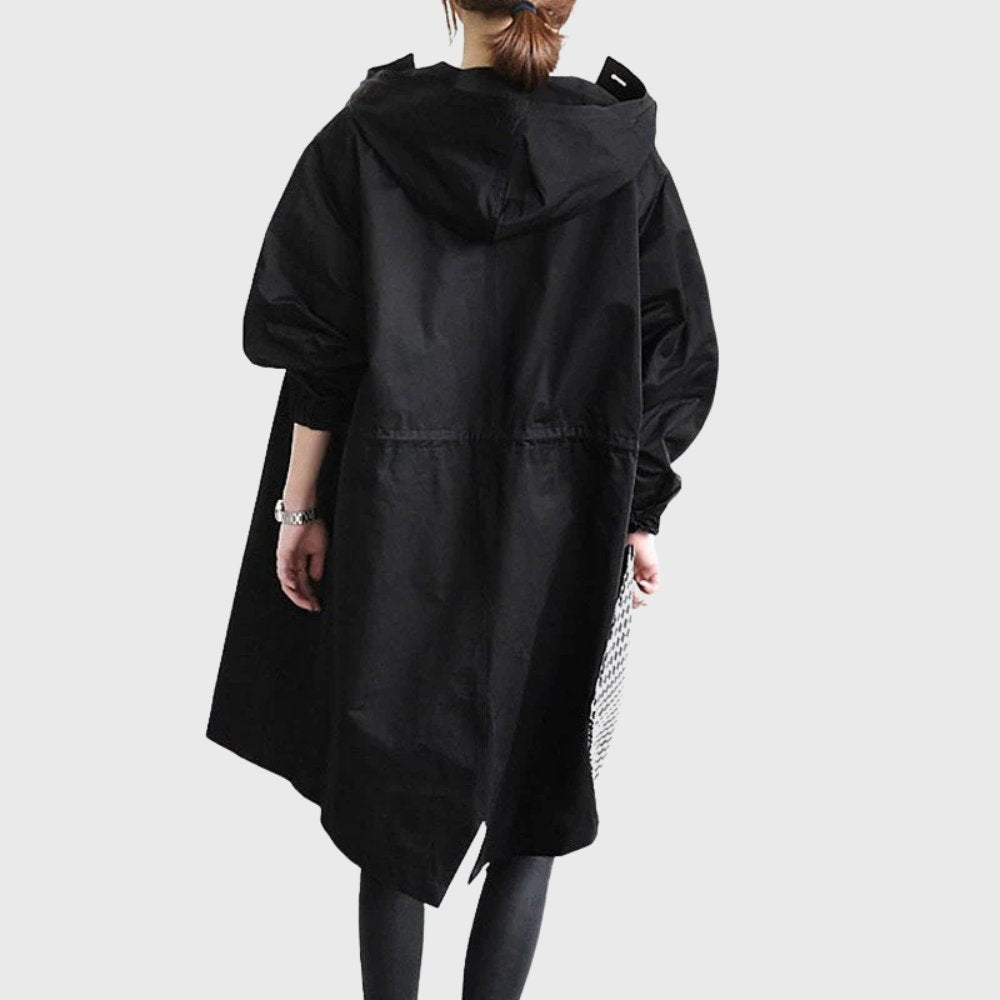 Ruth | Trench long souple à capuche